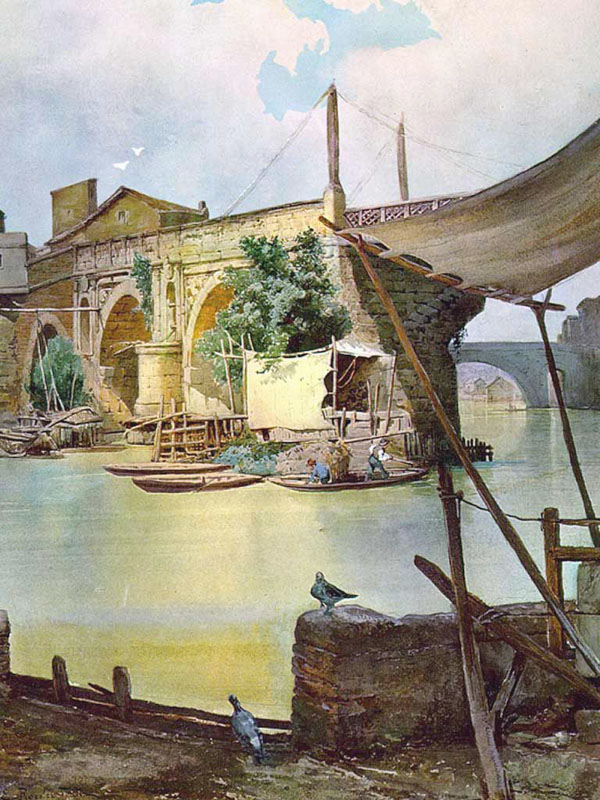 Ettore Roesler Franz,Pont Emilio (Ponte Rotto) (environ 1896)